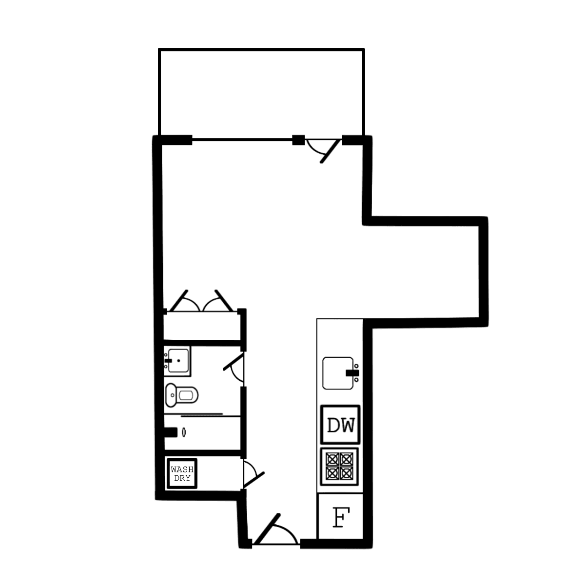 The Studio floor plan